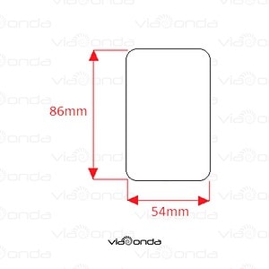 Tag rfid uhf crachá - viaonda rfid - medidas