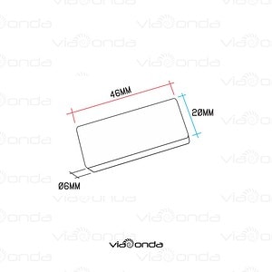 Tag rfid uhf para metais - viaonda rfid - dimensões