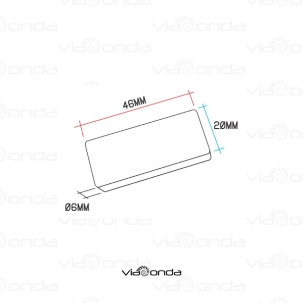 Tag rfid uhf para metais - viaonda rfid - dimensões