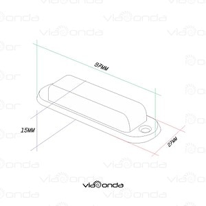 Tag rfid uhf para metal vhd-metal0001 - viaonda rfid - medidas