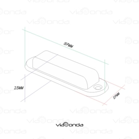 Tag RFID UHF para metal VHD-METAL0001 - viaonda rfid - medidas