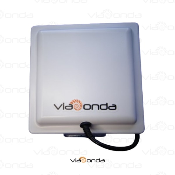 Antena rfid uhf 6db circular - frente2 - viaonda rfid