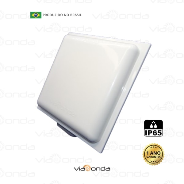 Antena rfid uhf 9db circular - frente - viaonda rfid