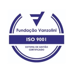 Selo de certificação iso 9001 - fundação vanzolini