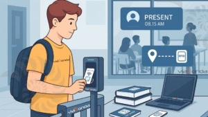 RFID em Escolas e Universidades: Controle de Acesso, Presença Automática e Rastreio de Materiais Didáticos - Blog - Ilustração - Viaonda RFID
